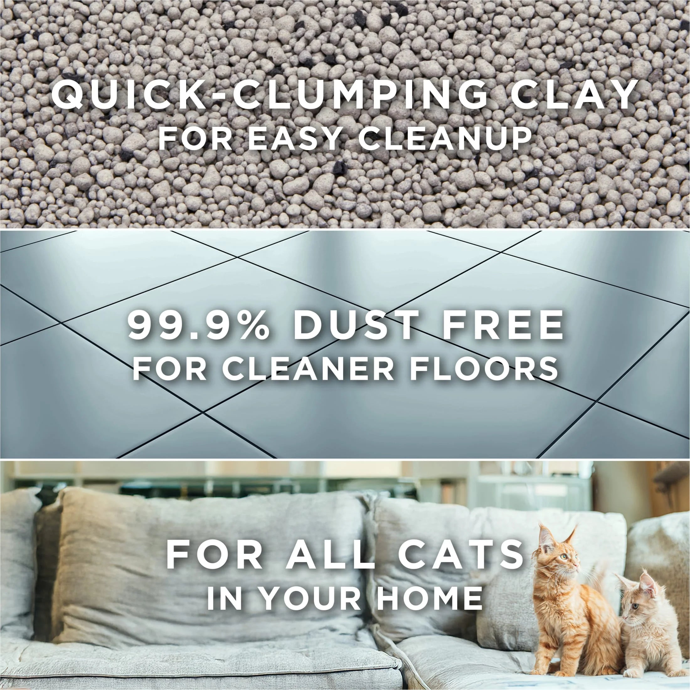 Purina  Free and Clean Clumping Cat Litter, Unscented, 35 Lb Pail